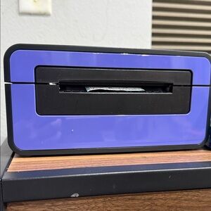 Purple and Black Label Printer - Hold for Pua